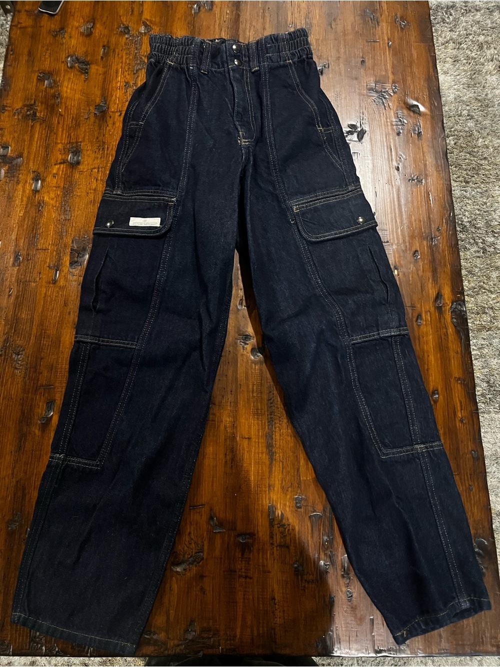 BDG Black Cargo Jeans with Utility Pockets